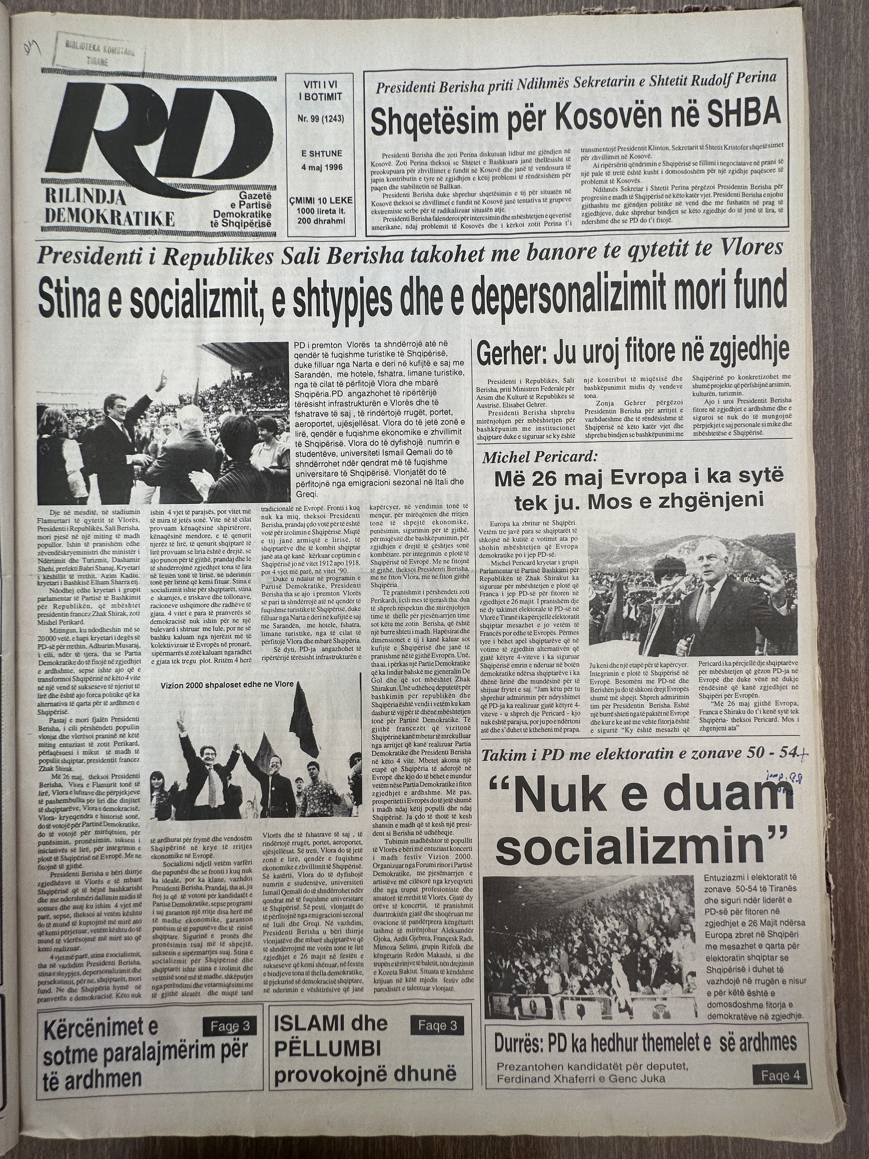Rilindja Demokratike 1996-05-04